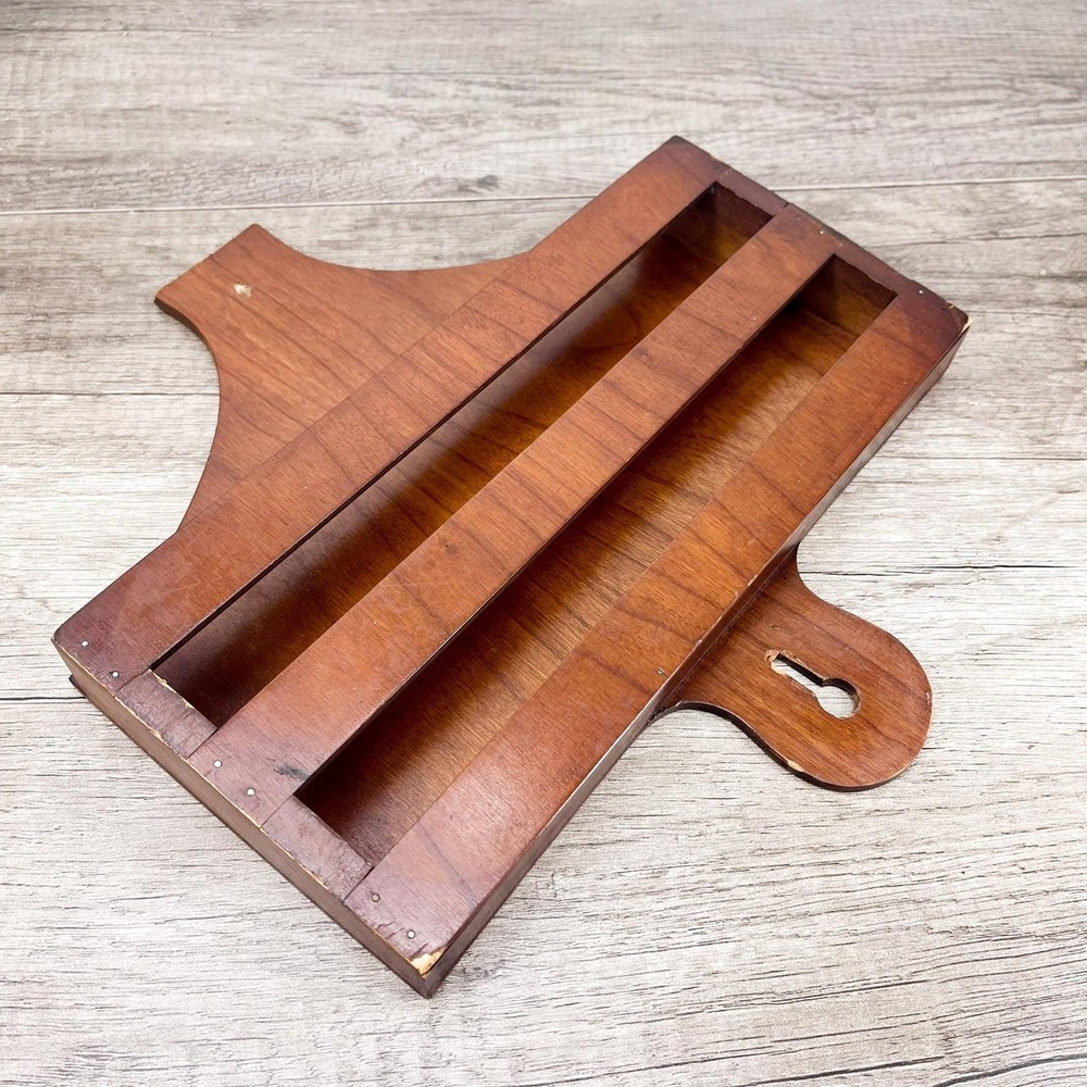 Vintage Wooden Mail And Letter Holder
